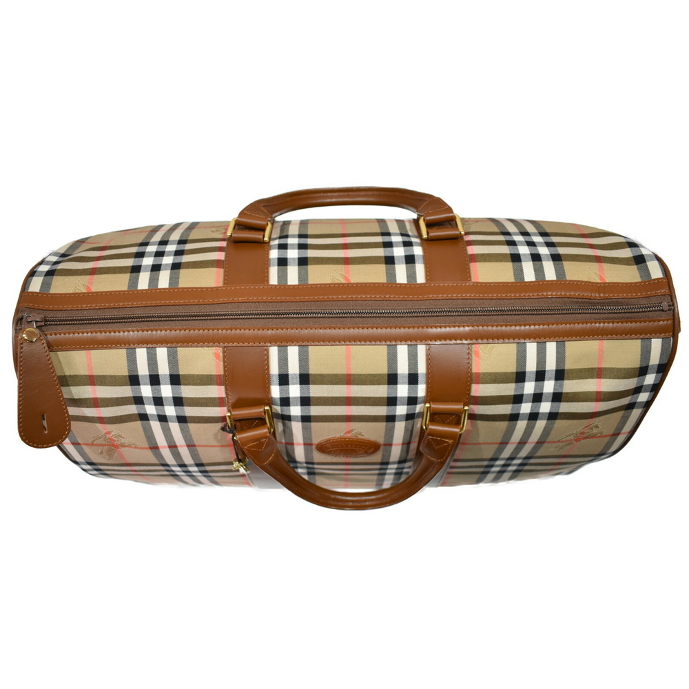 Burberry travel Tan Beige Boston check bag Nova - Picture 5 of 7